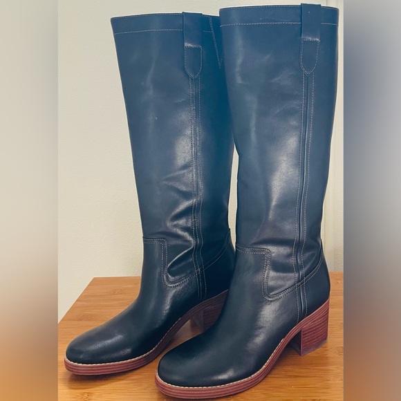 Nine West Leather Knee-high Boots - Picture 1 of 9